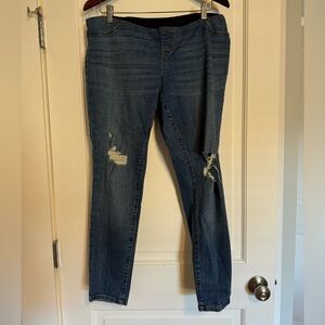 Target maternity ripped jeans